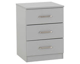 DAKOTA 2 DOOR WARDROBE BEDROOM SET - LIGHT GREY