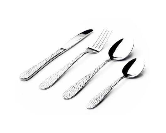 16pc Hammered Cutlery Set