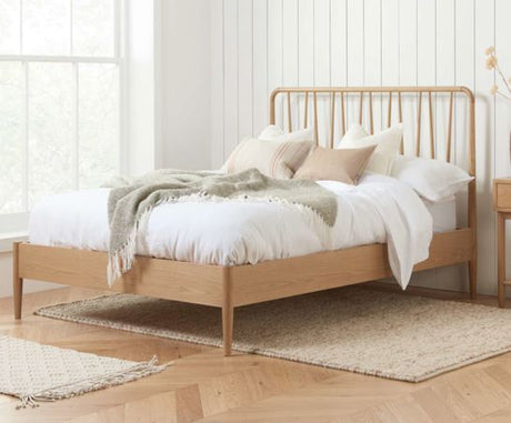 Jesper Double Bed - Oak