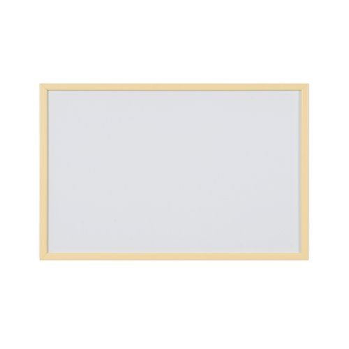 Bi-Office Pastel Non-Magnetic Whiteboard Yellow Frame 60x40cm MP03001961