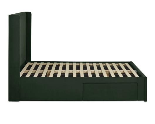 Leila Dual Storage Door Bed Bottle Green - Double