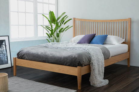 Berwick Double Bed - Oak