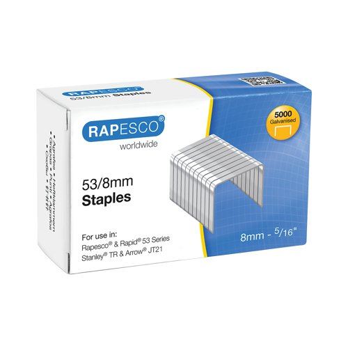 Rapesco 53&#47;8mm Staples (5000 Pack) 0750