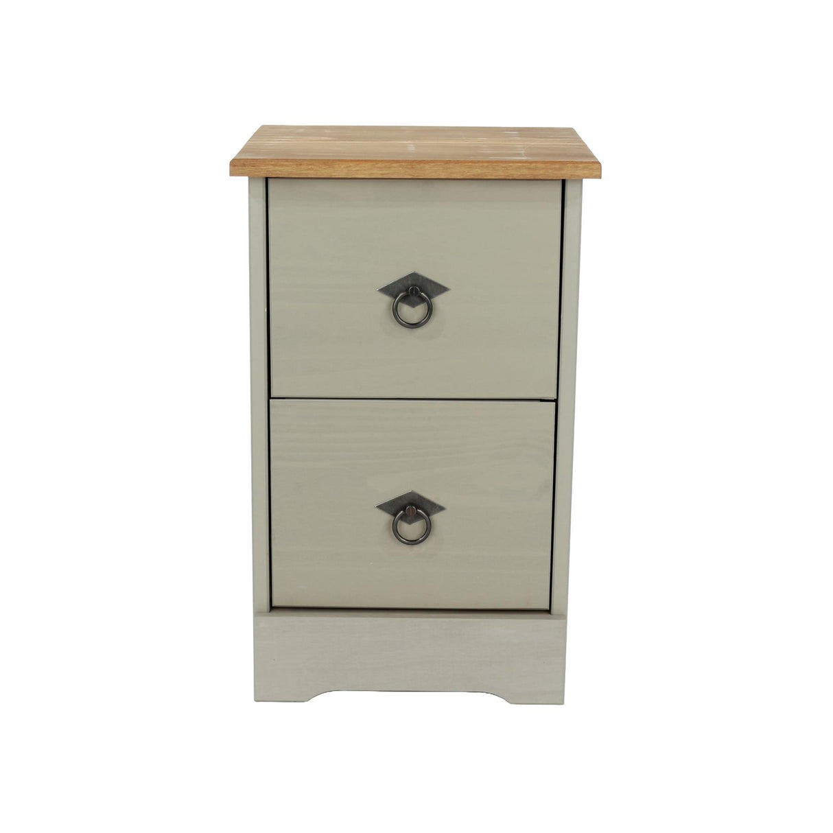 Corona Classic 2 drawer compact bedside cabinet