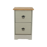 Corona Classic 2 drawer compact bedside cabinet