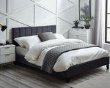 Rosa Velvet Bed in a Box King - Grey