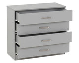 DAKOTA 2 DOOR WARDROBE BEDROOM SET - LIGHT GREY