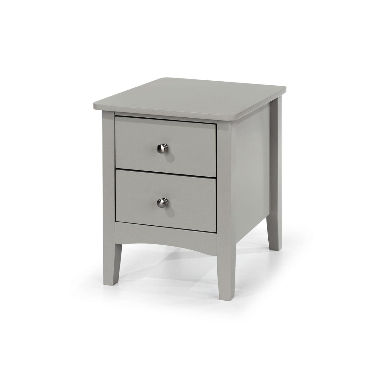 Como 2 Petite Drawer Bedside Cabinet-Light Grey