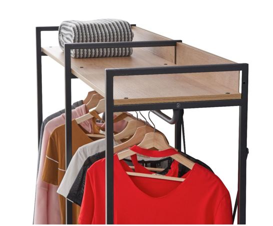 Claire Open Wardrobe- Riveria Oak