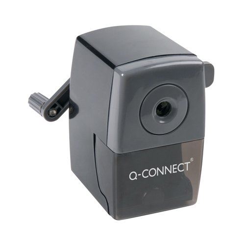 Q-Connect Desktop Pencil Sharpener Black (Autostop feature prevents over sharpening) KF02291