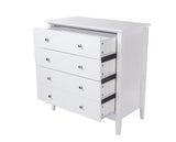 Como 4 Drawer Chest-White