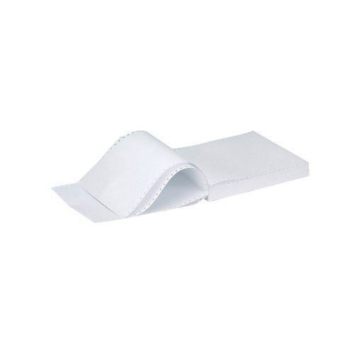 Q-Connect 11x9.5 Inches 2-Part NCR White and Pink Plain Listing Paper (Pack of 1000) KF02708