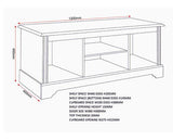 STRATFORD 2 DOOR TV UNIT - WHITE