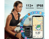 Jugeman Smart Watch & Fitness Tracker for Android/IOS - Black