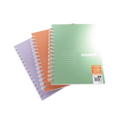 Silvine Luxpad Metallic 200 Page A5+ Assorted (Pack of 3) LUXA5MAC