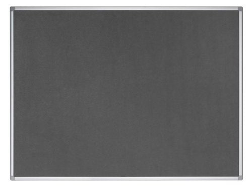 Earth Maya Felt Noticeboard 120x90cm Grey Aluminium Frame FA0542790