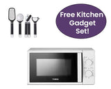 Tower Manual 700W 20L Microwave White with Free Precision 4 Piece Gadget Set