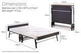 Jay-Be® GP120 Grand Folding Bed with e-Pocket Mattress - Small Double