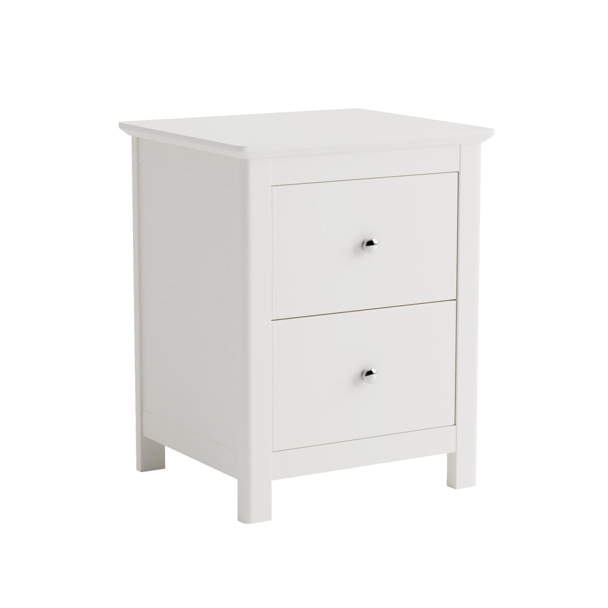 Nairn White 2 drawer bedside cabinet