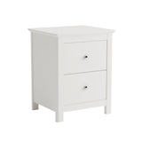 Nairn White 2 drawer bedside cabinet