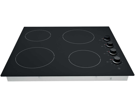 Statesman CHZ460D 60cm 4 Zone Ceramic Hob With Dial Control Black