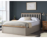 Phoenix Small Double Ottoman Bed - Pearl Grey