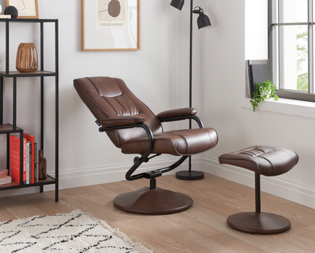 Memphis Swivel Chair & Footstool