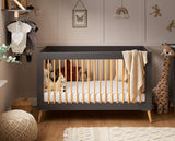 Maya Cot Bed - Slate with Natural