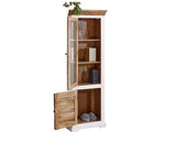 Alfie Wood Bookcase/Display Cabinet - 3 Shelves & 1 Doors