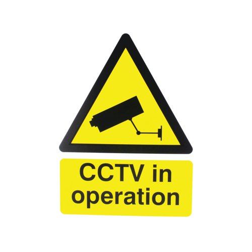 Warning Sign CCTV In Operation PVC 400X300mm CTV3B&#47;R