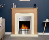 Chilton in Oak & Cream with Colorado Brushed Steel