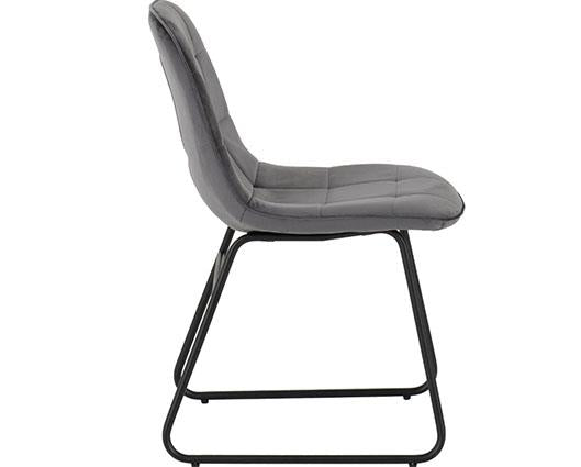 LUKAS DINING CHAIR (X2 PER BOX) - GREY VELVET