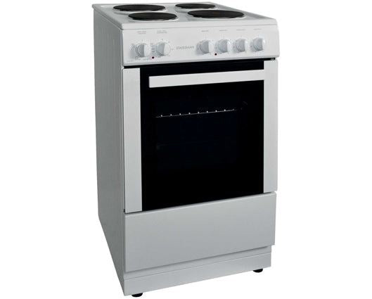 Statesman DELTA50W 50cm Single Cavity Electric Cooker with Solid plate Hob