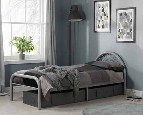 Solo Single Bed - Silver