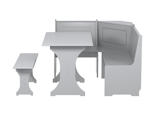Hemington Corner Dining Set- Grey