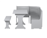 Hemington Corner Dining Set- Grey