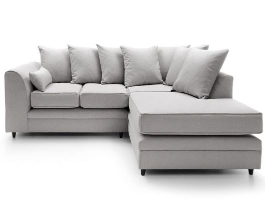 Darcy Right Hand Facing Corner Sofa-Light Grey
