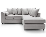 Darcy Right Hand Facing Corner Sofa-Light Grey