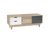 Scandi Oak TV Unit Grey