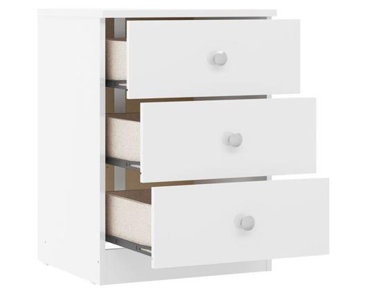 DENVER 2 DOOR WARDROBE BEDROOM SET - WHITE GLOSS