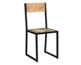 Cosmo Industrial Metal & Wood Dining Chair