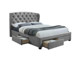 Hope Double Bed - Grey