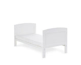 Grace Cot Bed + Fibre Mattress - White