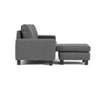 Capri Left Facing Corner Sofa - Dark Grey
