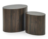 Toba Oval Nest of Tables Walnut