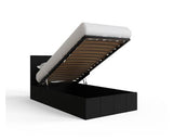 end lift ottoman 90cm black