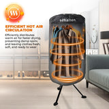 Schallen 1000W Heated Clothes Airer with Protective Cover