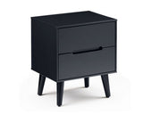 ALICIA 2 DRAWER BEDSIDE - ANTHRACITE