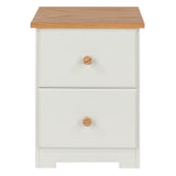 Colorado 2 Drawer Compact Bedside Cabinet