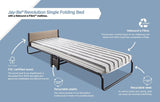 Jay-Be® Revolution Folding Bed with Rebound e-Fibre® Mattress - Single